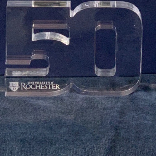 Acrylic Numeral Award - 50 Years Service Award